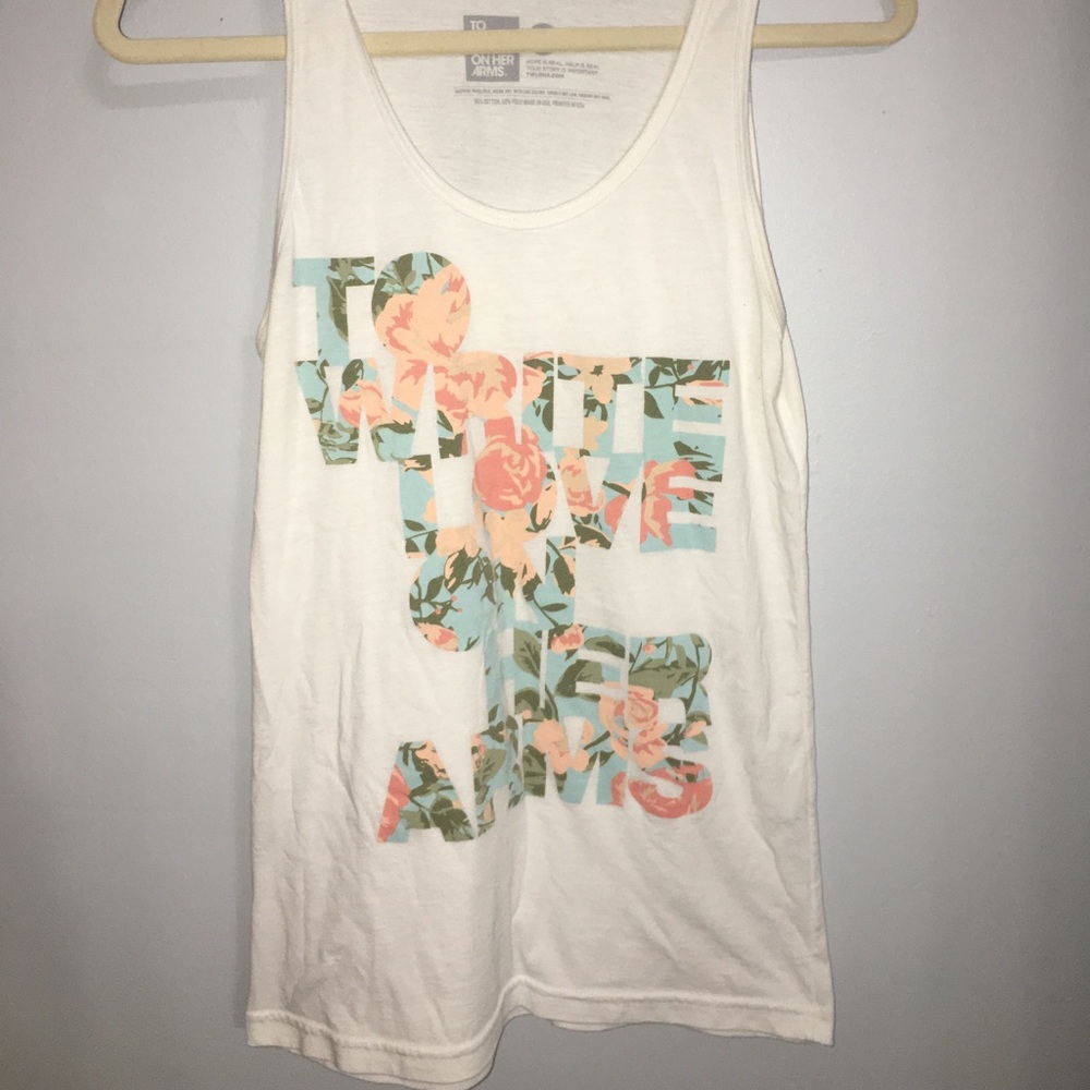 To Write Love on Her Arms graphic tank top